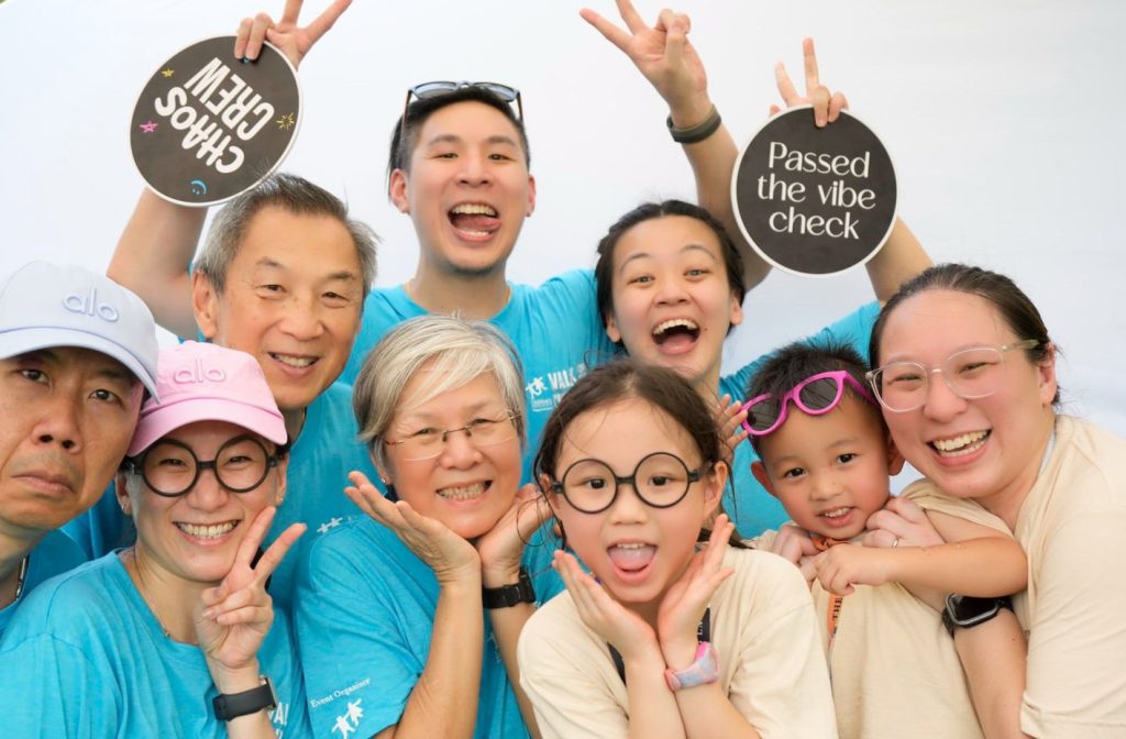 Participants at the HappiSwitch photobooth during Walk for Our Children 2026